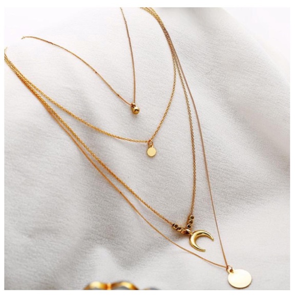 🎄25% OFF BUNDLES🎁Gold multilayer boho necklace - Picture 7 of 8